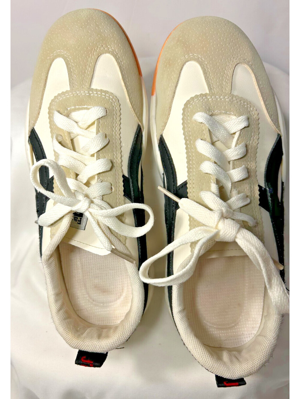 De Florance "Vintage Sneaker" White & Black Casual Retro Shoes Women's Sz 41/10